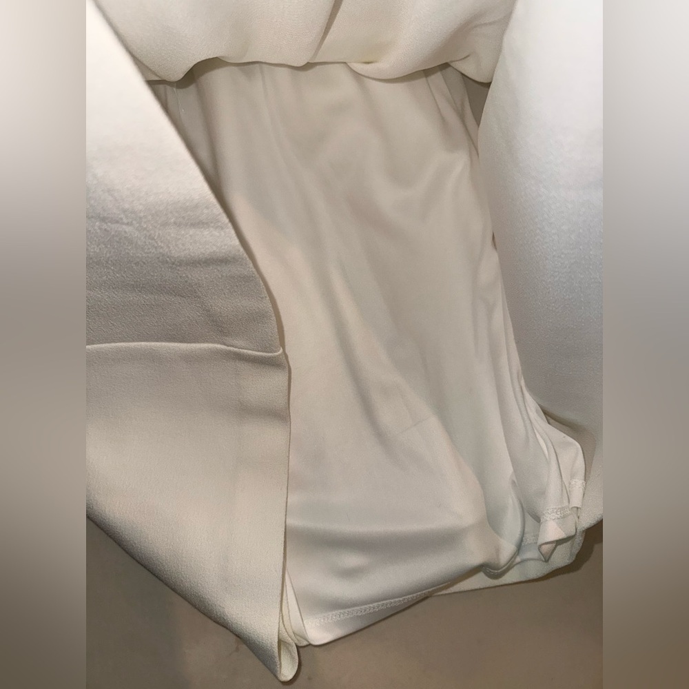 Vince Camuto Ivory Halter Bow Midi Dress - Picture 7 of 9